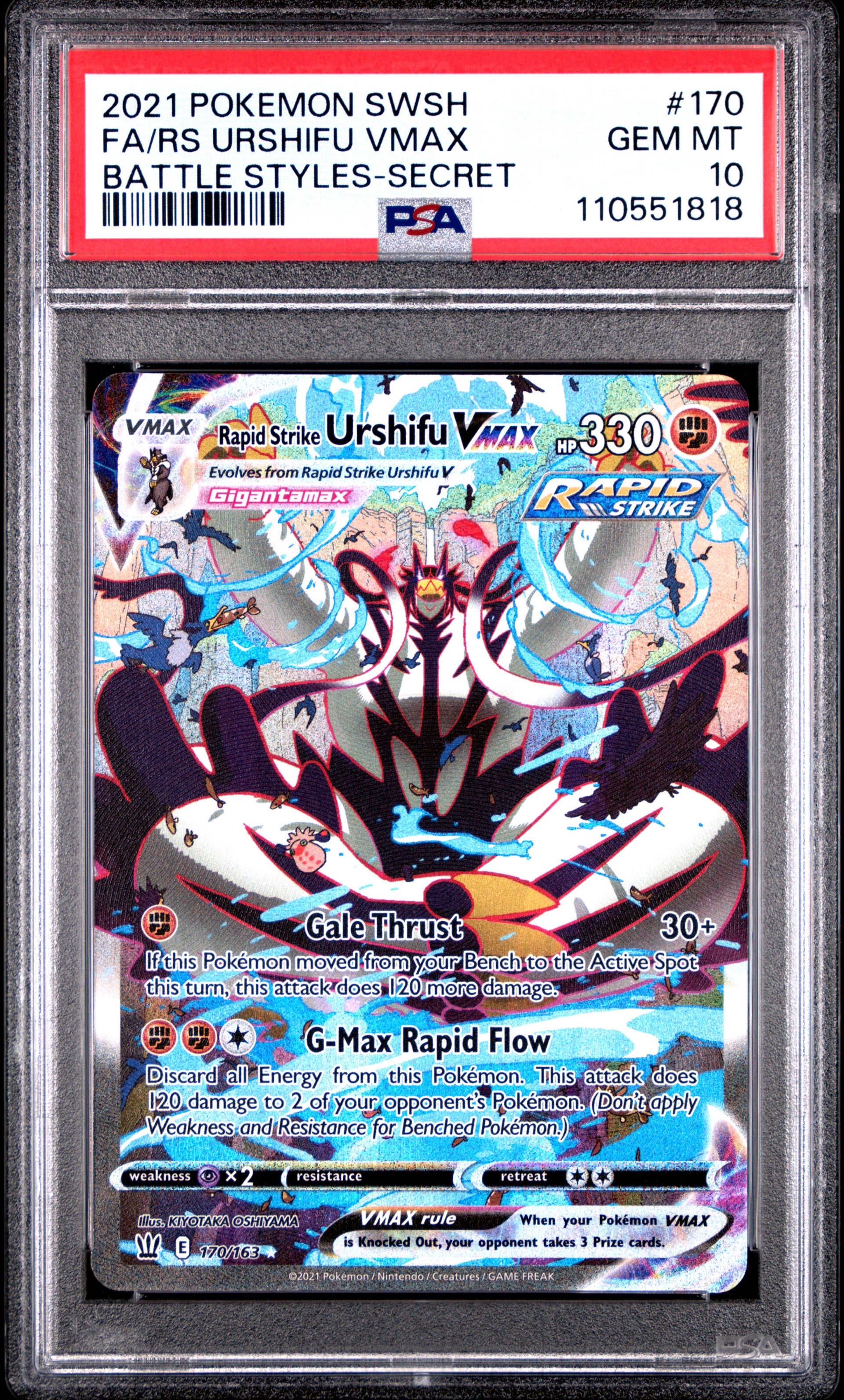 PSA 10 RapidStrike Urshifu Vmax The Lord's Cards PSA 10 RapidStrike Urshifu Vmax The Lord's Cards