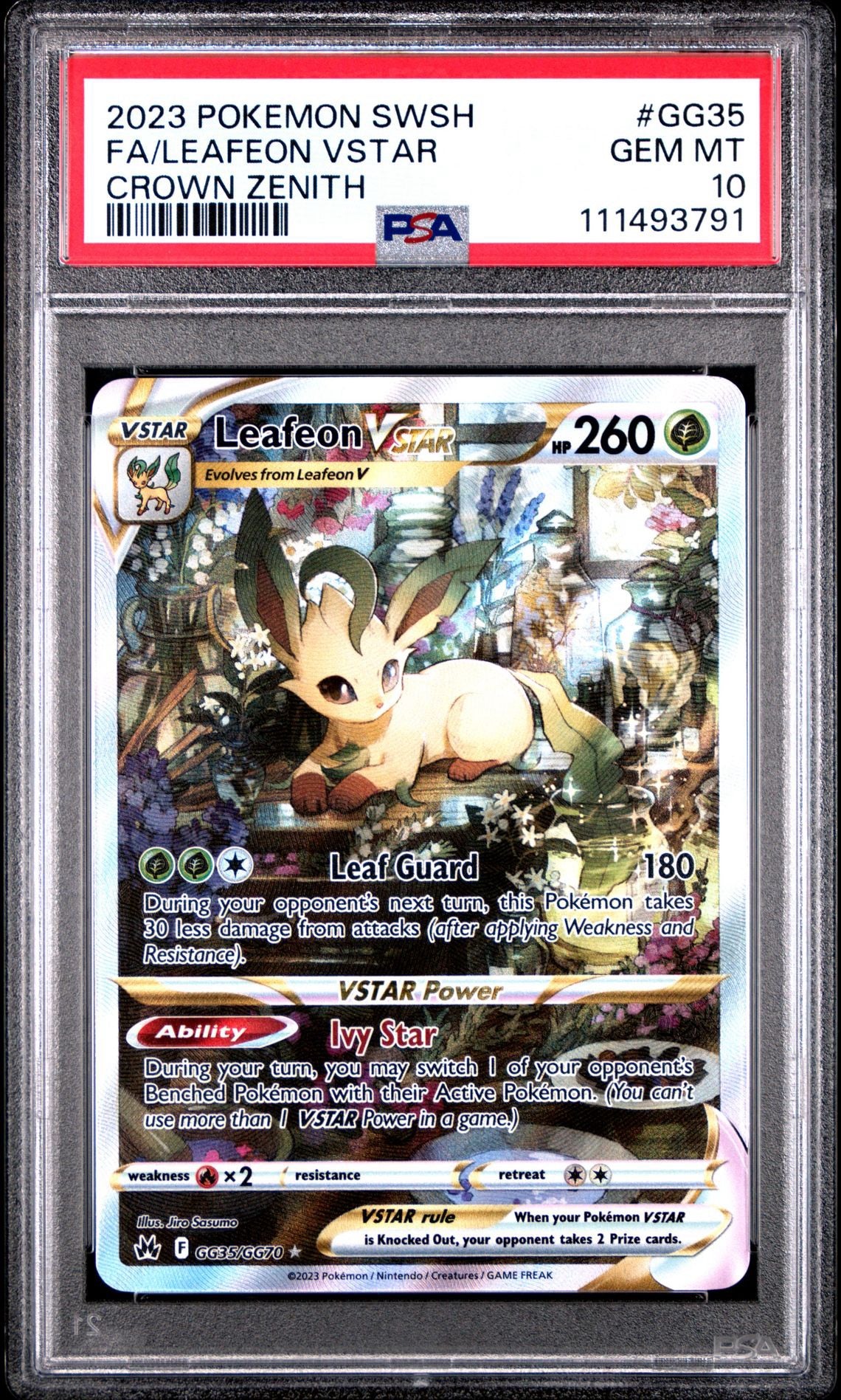 PSA 10 Leafeon Vstar